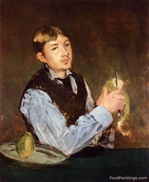 A Young Man Peeling a Pear - Edouard Manet - 1868