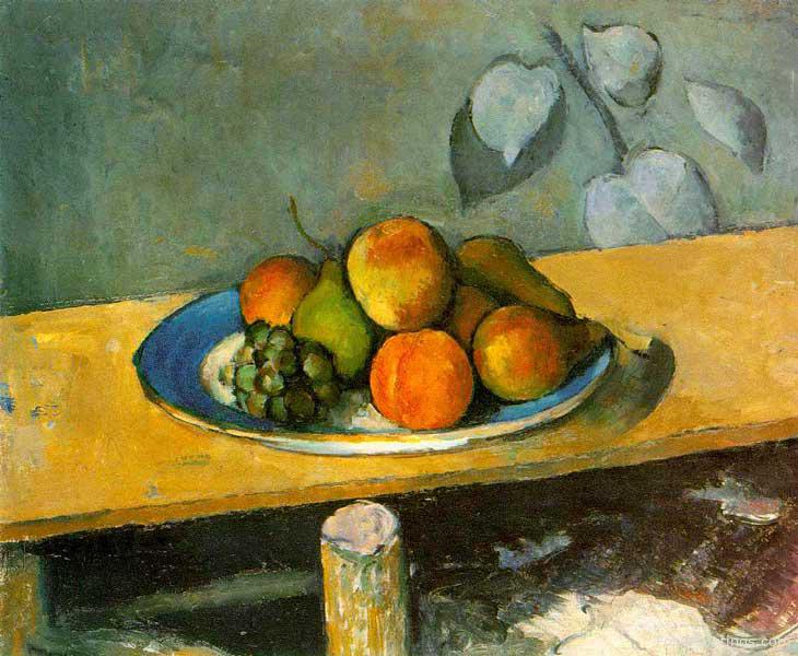 Apples, Pears and Grapes - Paul Cezanne - c. 1880