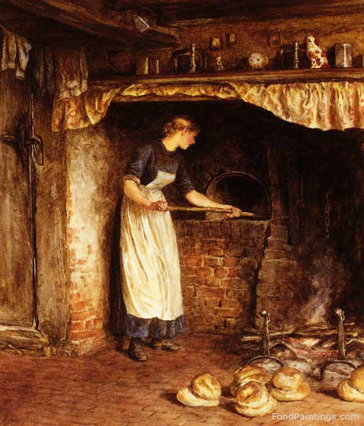 Baking Bread - Helen Allingham