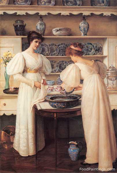 Blue and White - Louise Jopling - 1896