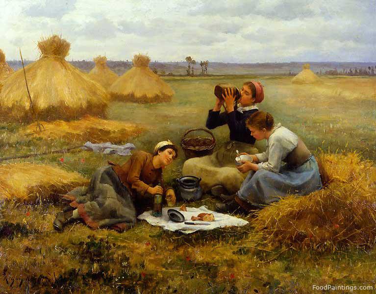 Breakfast in the Fields – Daniel Ridgway Knight – 1884