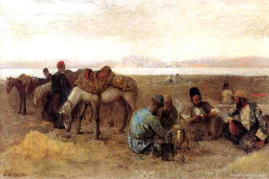 Early Morning by Lake Urumiyah, Persia - Edwin Lord Weeks - 1892