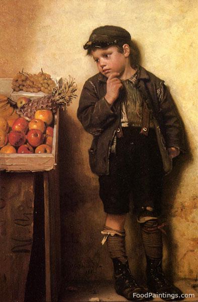 Eyeing the Fruit Stand - John George Brown - 1884