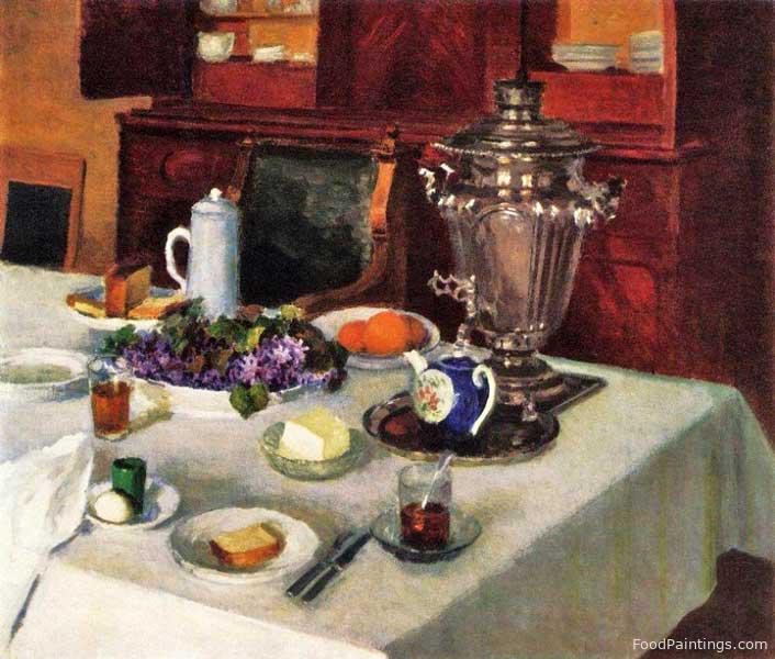 Morning Tea, Snowdrops - Igor Grabar - 1954