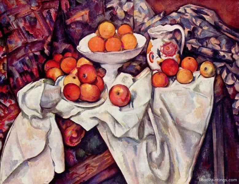 Still Life with Apples and Oranges - Paul Cezanne - 1895
