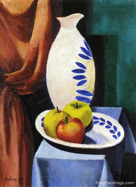 Still Life with White Pitcher - Moise Kisling - 1917