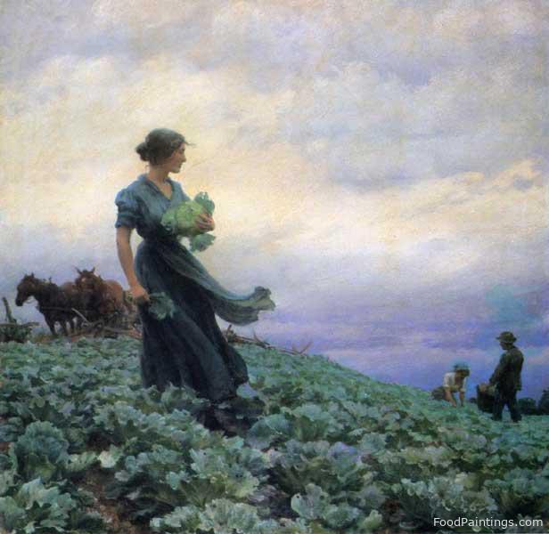 The Cabbage Field - Charles Courtney Curran - 1914