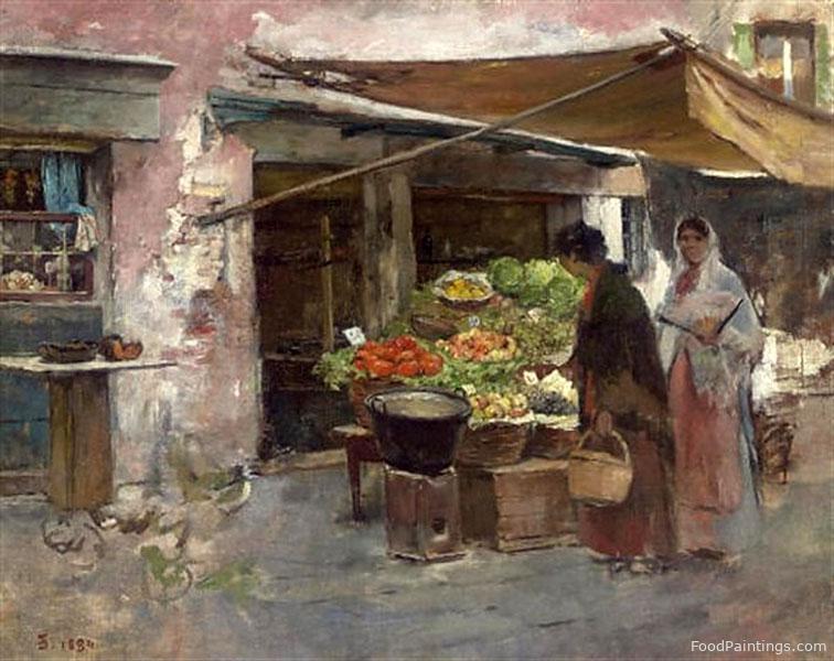 Venetian Fruit Market - Frank Duveneck - 1884