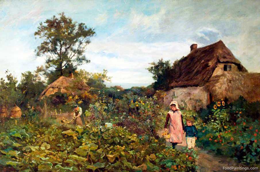 A Country Garden - Thomas James Lloyd - 1892