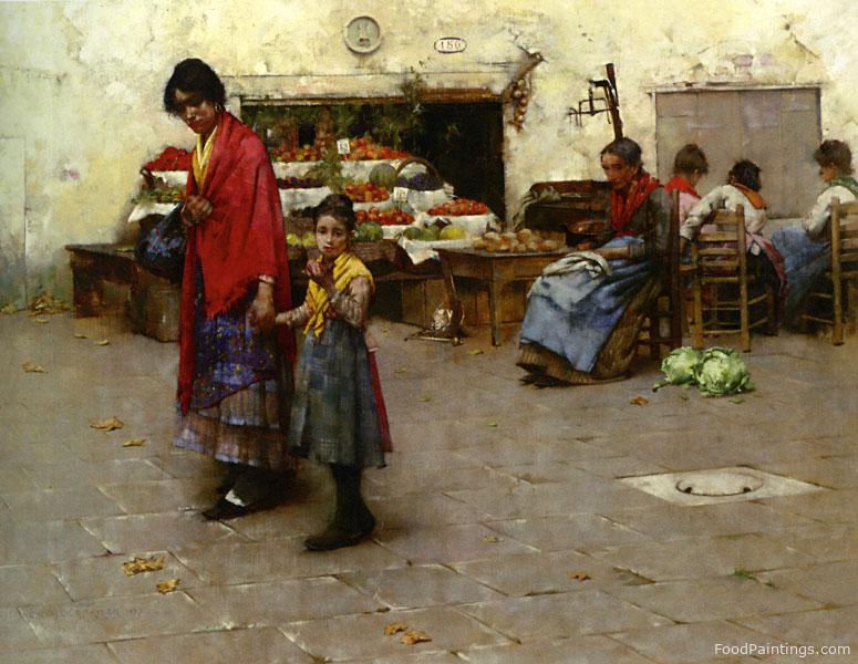 A Day at the Market - Albert Chevallier Tayler - 1887