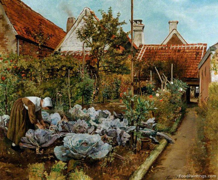 A Flemish Kitchen Garden - Henri de Braekeleer - c. 1864