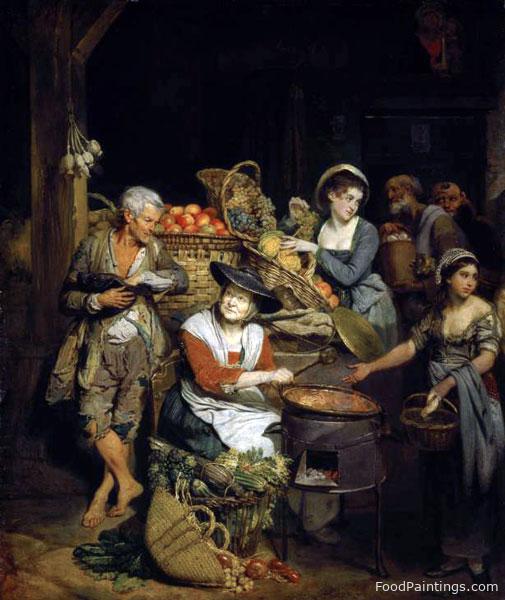 A Florentine Fruit Stall - Johan Zoffany - c. 1777