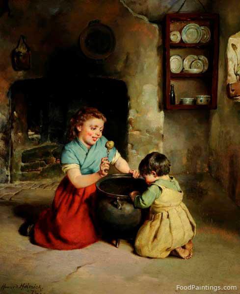 A Frugal Meal - Howard Helmick - 1872