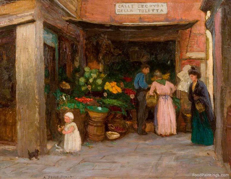 A Fruit Stall - Woodbine Kendall Hinchliff - 1909