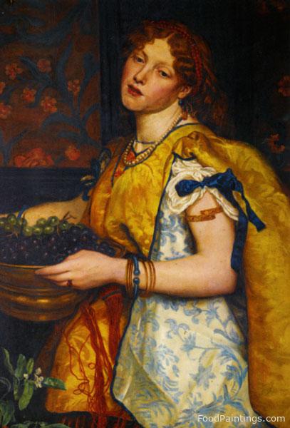 A Girl Carrying Grapes - Valentine Cameron Prinsep - 1862