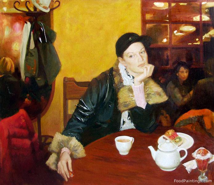 A Girl in Cafe - Natalya Makovezkaya