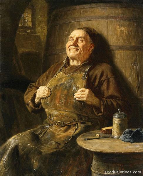 A Monk at Lunch - Eduard von Grutzner - 1897