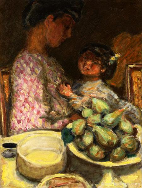 A Plate of Figs - Pierre Bonnard - 1921