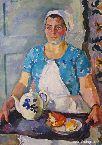 A Waitress - Evgenia Antipova - 1964