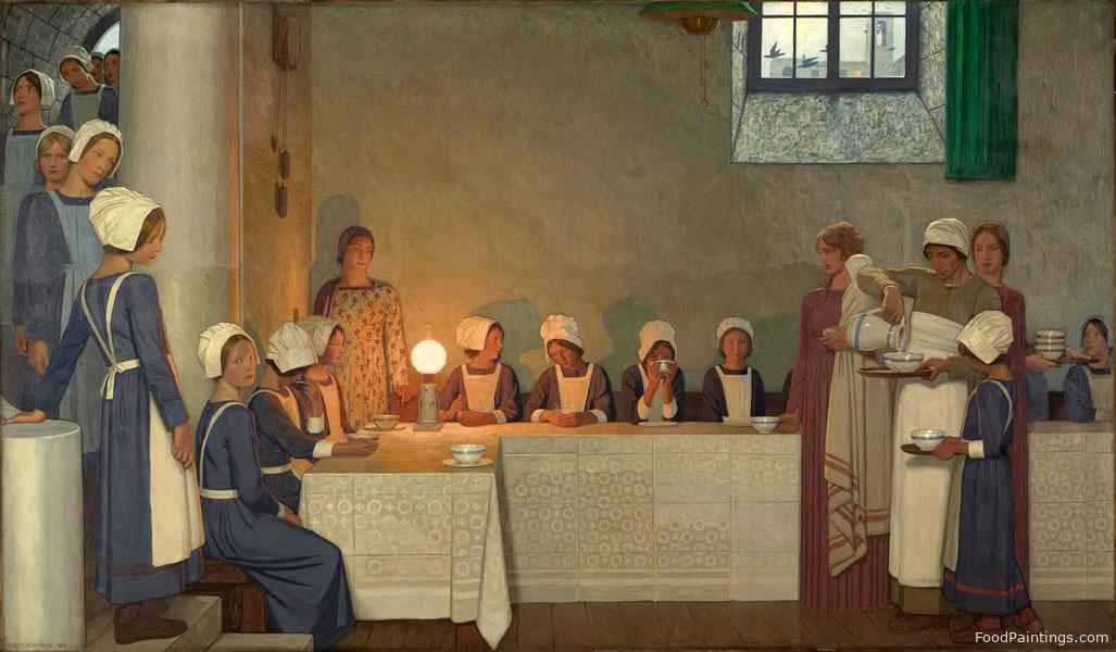 Acts of Mercy, Orphans I - Frederick Cayley Robinson - 1915