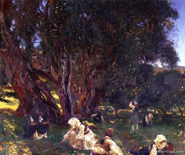 Albanian Olive Gatherers - John Singer Sargent - 1909