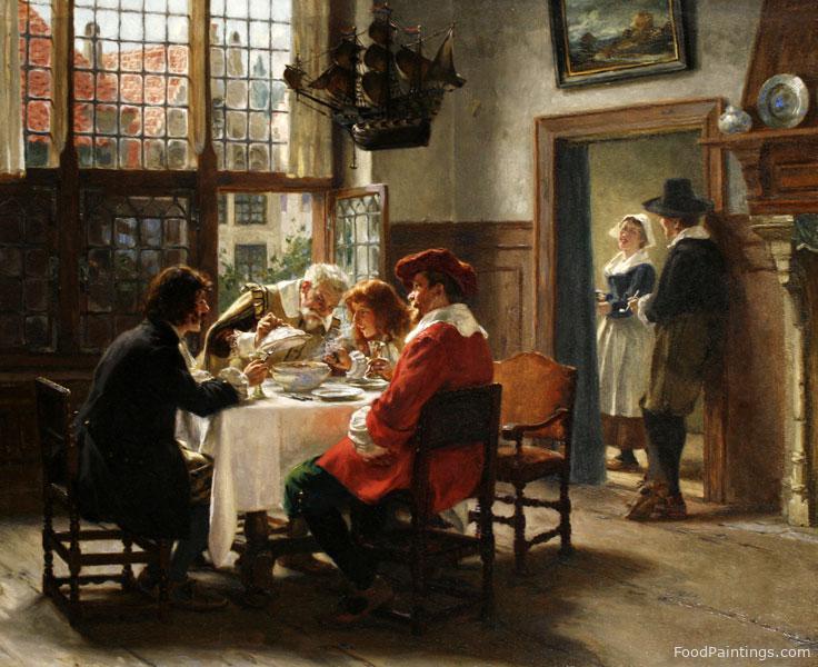 An Appetising Meal - Albert Friedrich Schroder