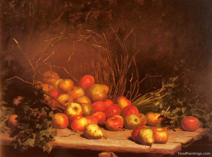 An Overturned Basket of Fruit and Vegatables - Hubert Bellis