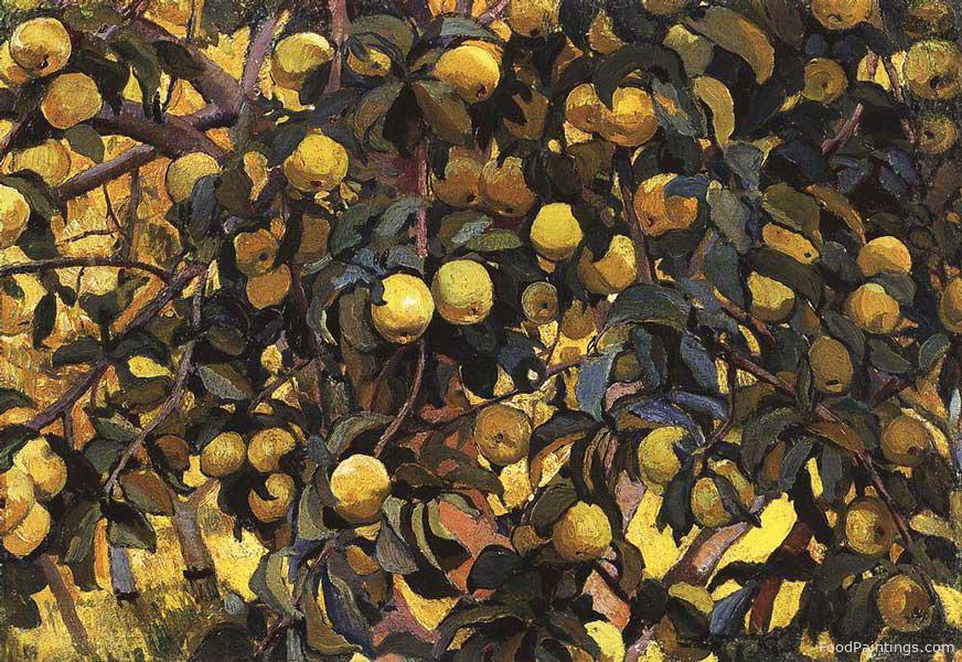 Apples on the Branches - Zinaida Serebriakova - 1910