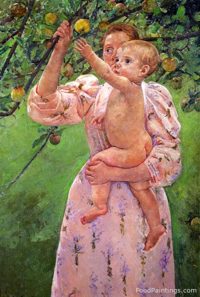 Baby Reaching for an Apple - Mary Cassatt - 1893