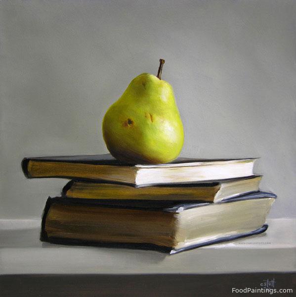 Bartlett Pear and Three Antique Books - Christopher Stott - 2008