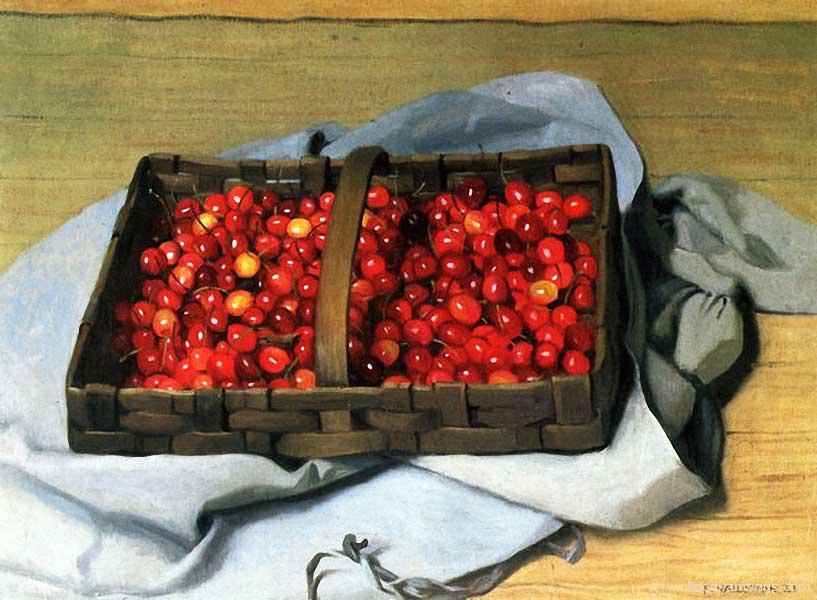 Basket of Cherries - Felix Vallotton - 1921