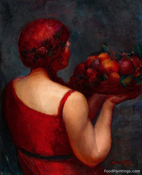 Basket of Plenty - Angel Zarraga - 1922
