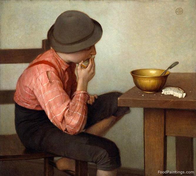 Boy with Bread - Ozias Leduc - 1899