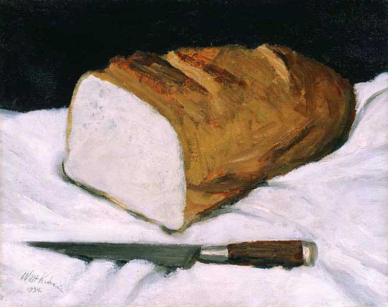 Bread and Knife - Walt Kuhn - 1934