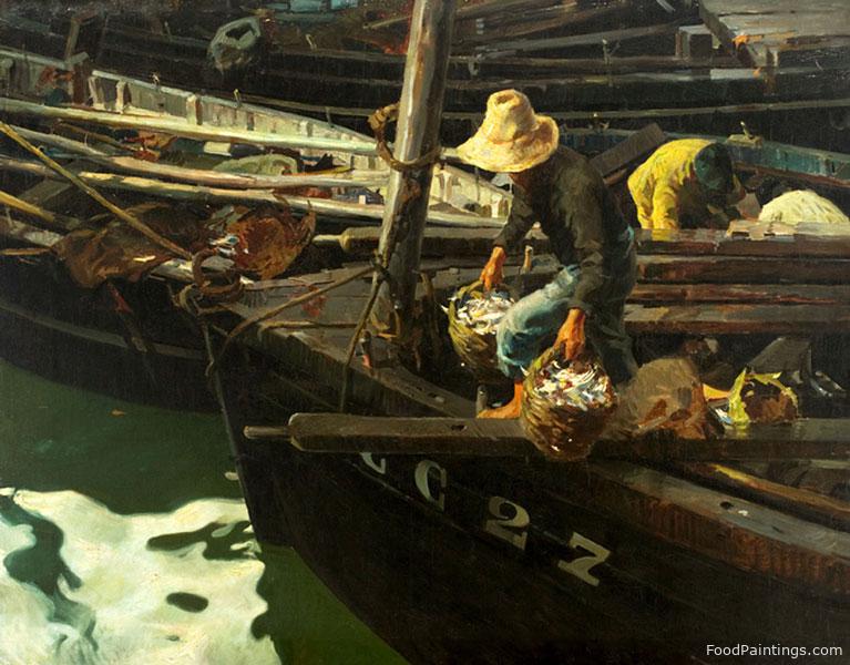 Breton Fishermen - Enrique Martinez Cubells