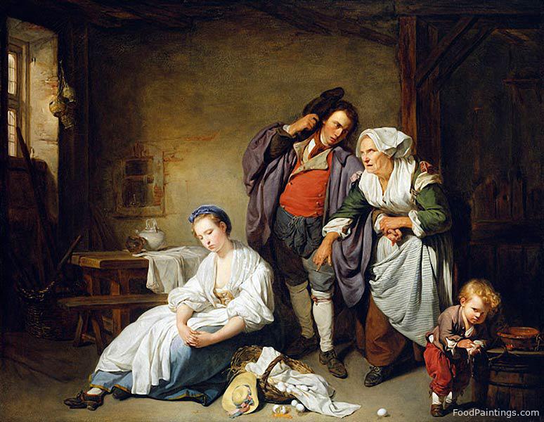 Broken Eggs - Jean Baptiste Greuze - 1756