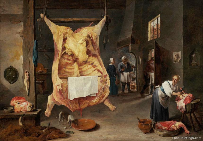 Butcher Shop - David Teniers, the Younger - 1642