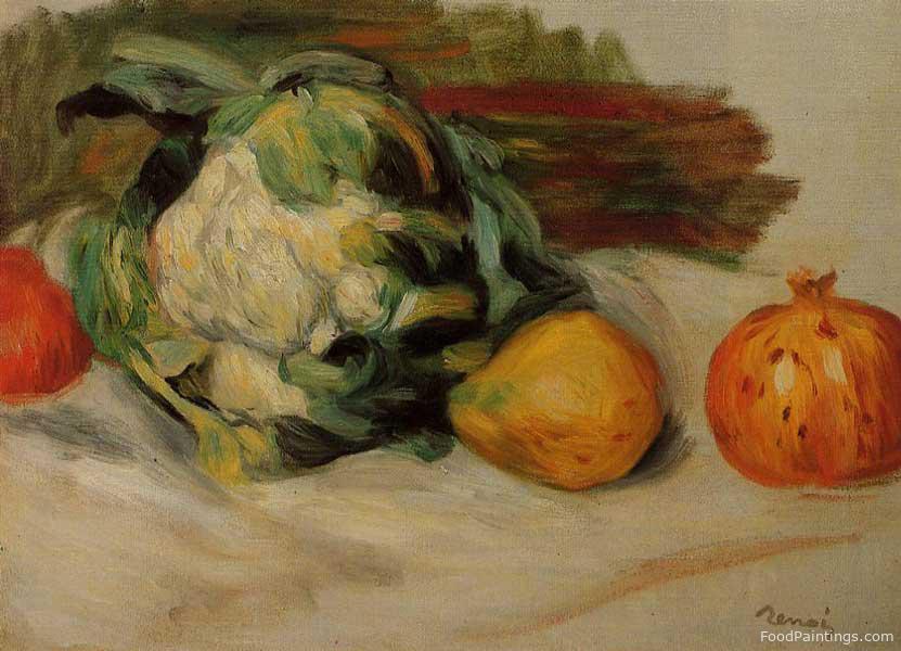 Cauliflower and Pomegranates - Pierre Auguste Renoir - 1890