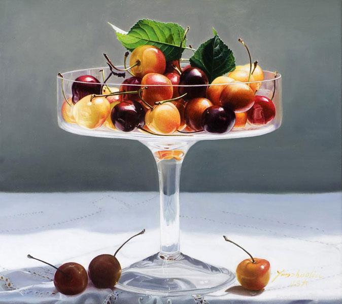 Cherries in the Glass Plate - Yingzhao Liu