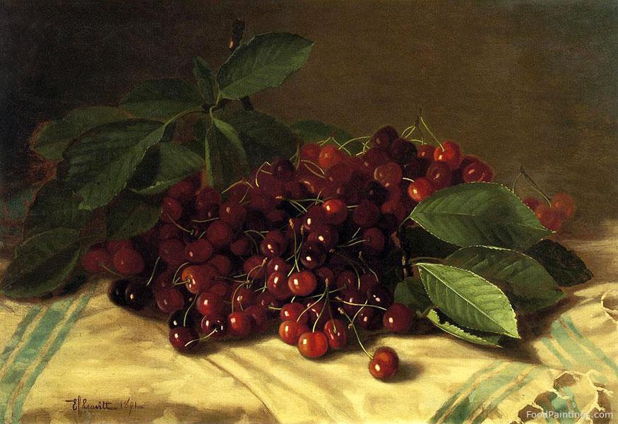 Cherries on a Tabletop - Edward Chalmers Leavitt - 1891