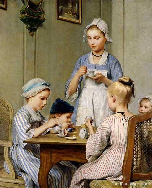 Children at Breakfast - Albert Anker - 1879