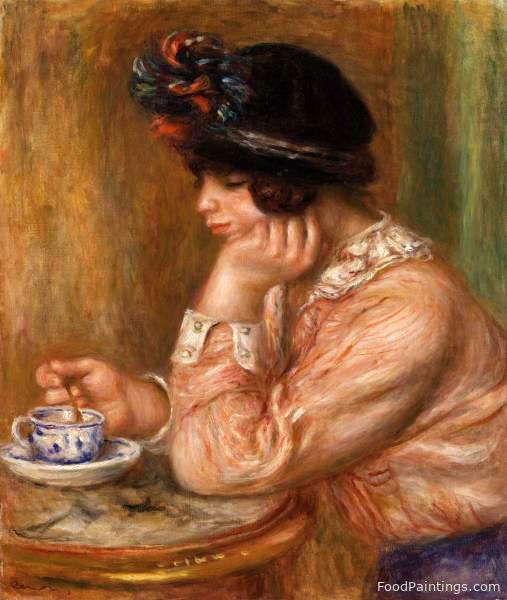 Cup of Chocolate - Pierre Auguste Renoir - 1914