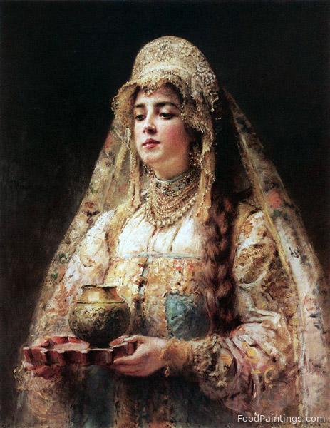 Cup of Honey - Konstantin Makovsky - 1890
