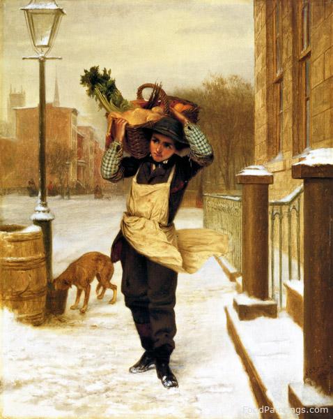 Delivery Boy - John George Brown - 1863