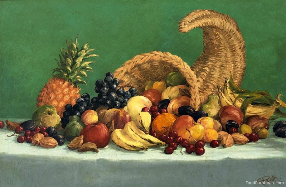 Emil Gody Roth - Fruit Still Life with Cornucopia - 1950