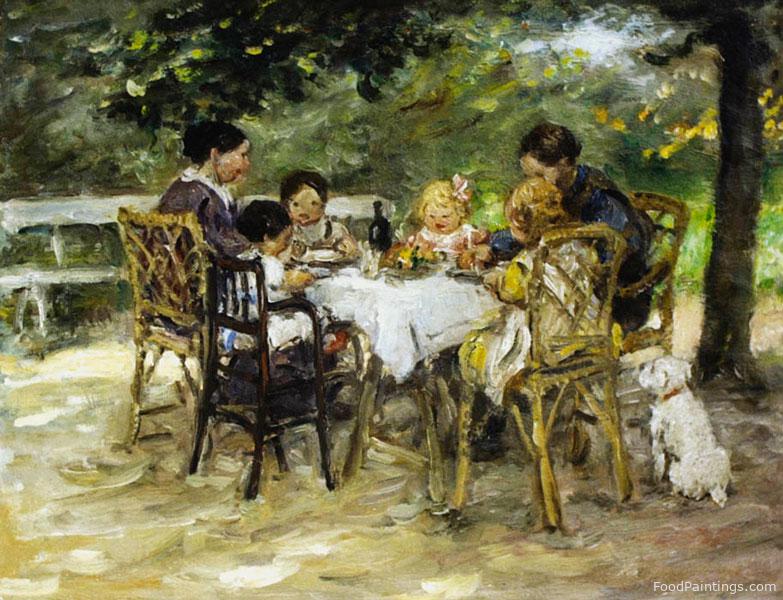 Family Sitting under Chestnut Tree - Jan Zoetelief Tromp