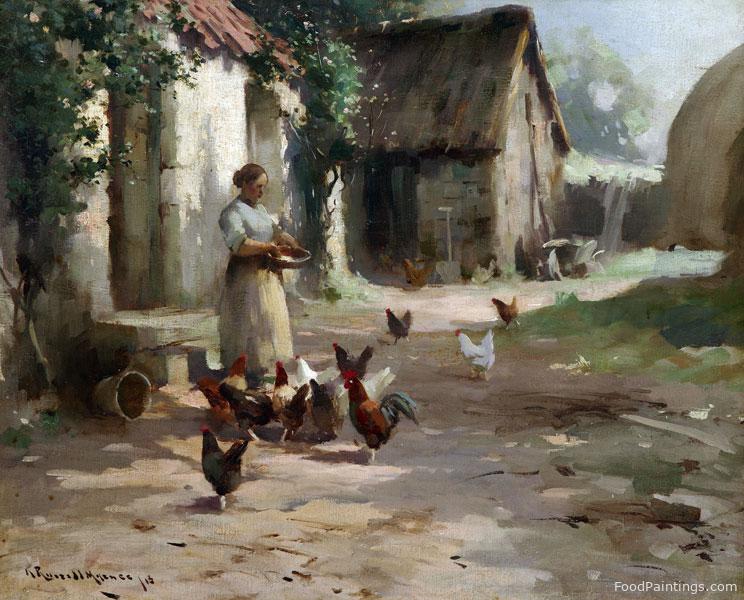 Feeding Time - Robert Russell MacNee - 1913