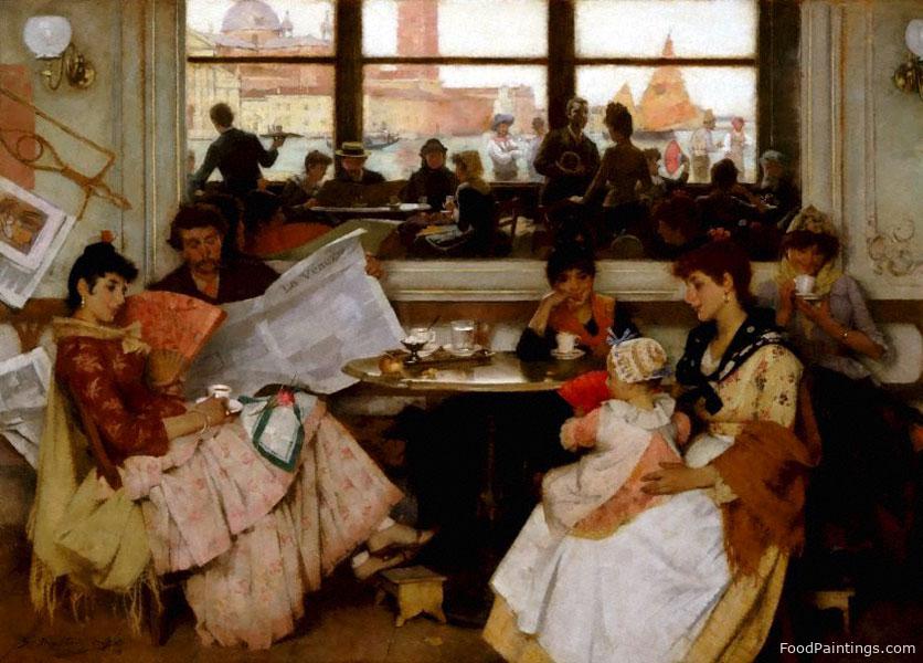 Festa, a Venetian Cafe - Samuel Melton Fisher - 1889