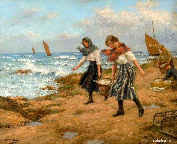 Fisher Girls Landing the Catch - John McGhie