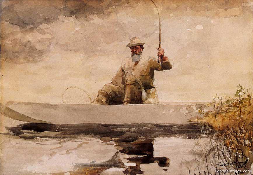 Fishing in the Adirondacks - Winslow Homer - 1892